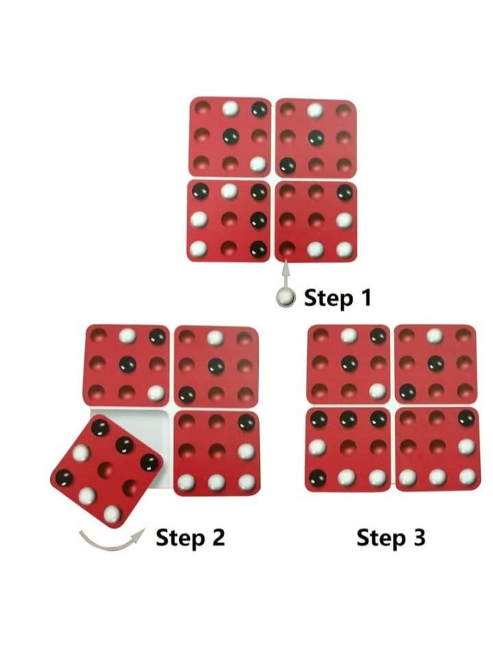 يو ال تي-يونايت مكعب خشبي ثلاثي الابعاد لدعابة الدماغ (لعبة بنتاجو)، طفل - Image 2